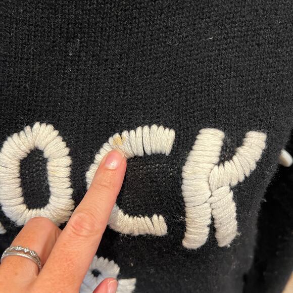 ZADIG & VOLTAIRE Women's Rock & Roll Cashmere Raglan Pullover Sweater Size M - Picture 3 of 10